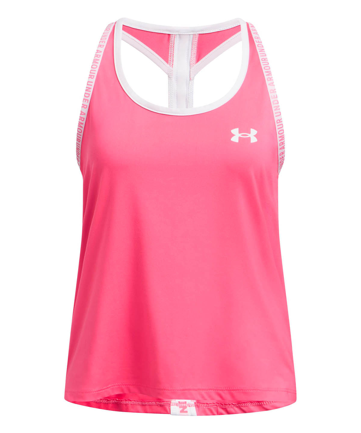 Polera sin mangas Under Armour knockout rosado para niñas