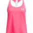 Polera sin mangas Under Armour knockout rosado para niñas