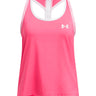 Polera sin mangas Under Armour knockout rosado para niñas