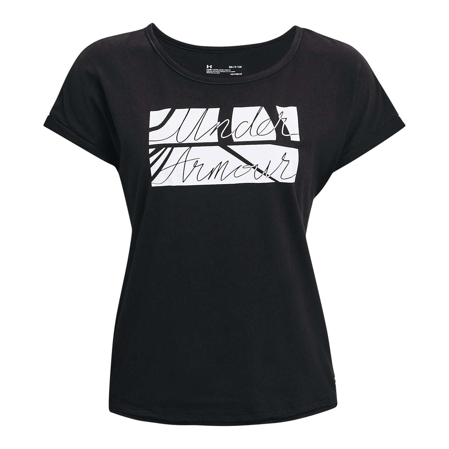 Polera manga corta UA Script para mujer