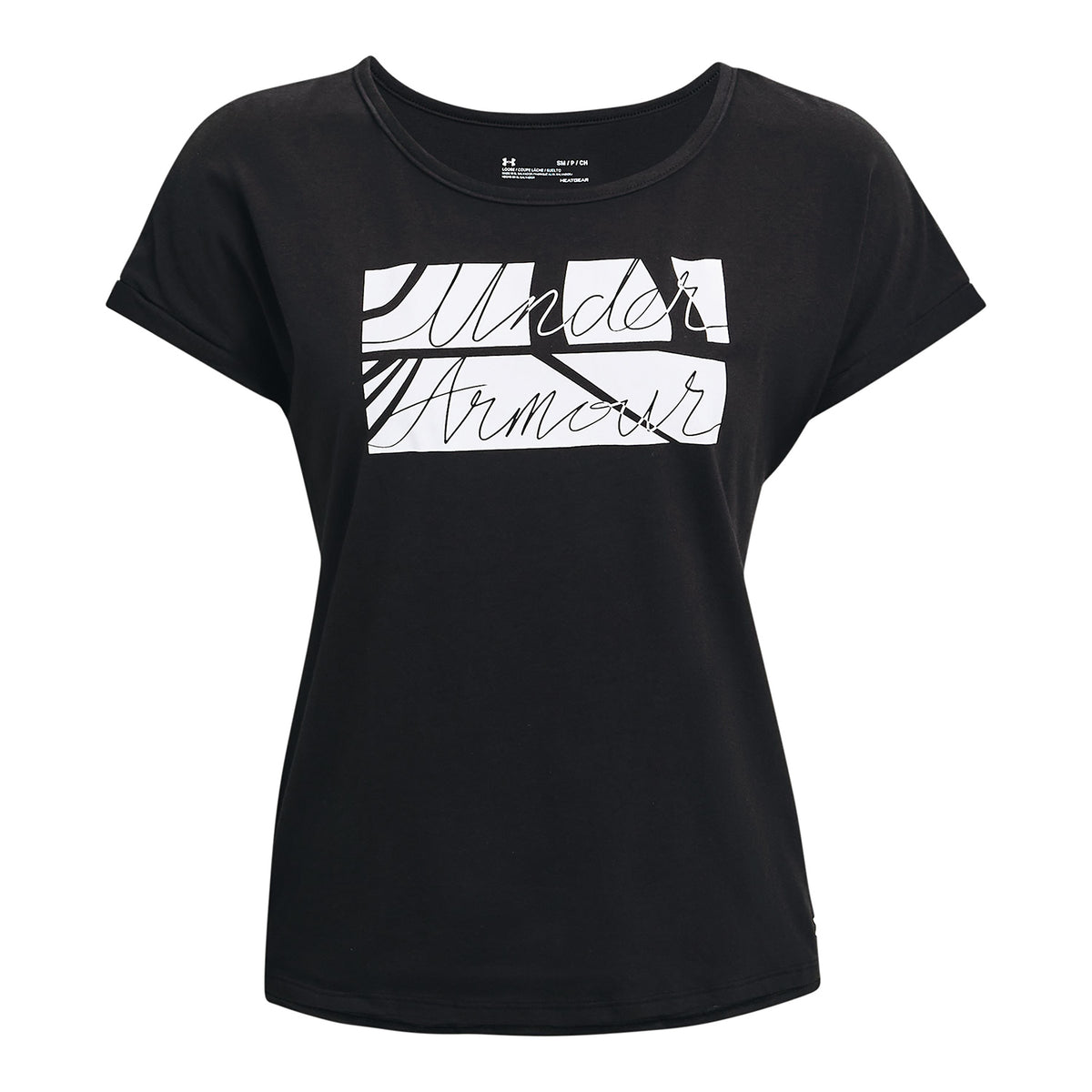 Polera manga corta UA Script para mujer