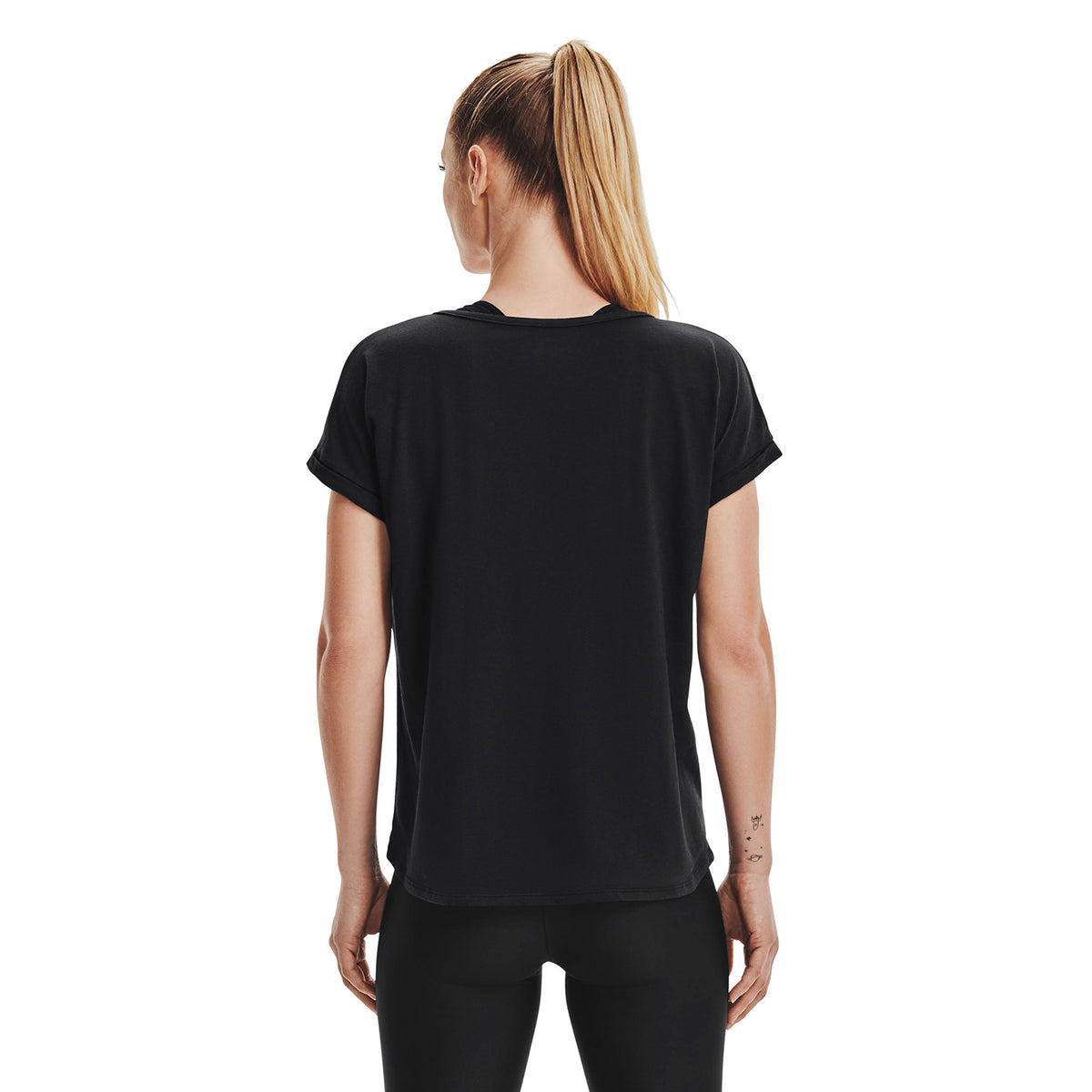 Polera manga corta UA Script para mujer