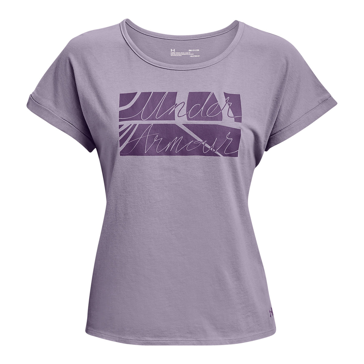 Polera manga corta UA Script para mujer