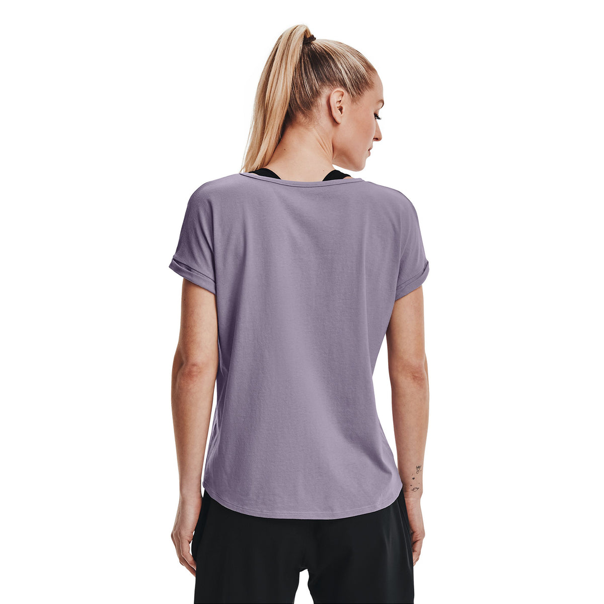 Polera manga corta UA Script para mujer