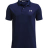 Polera manga corta de Golf para niño azul Under Armour