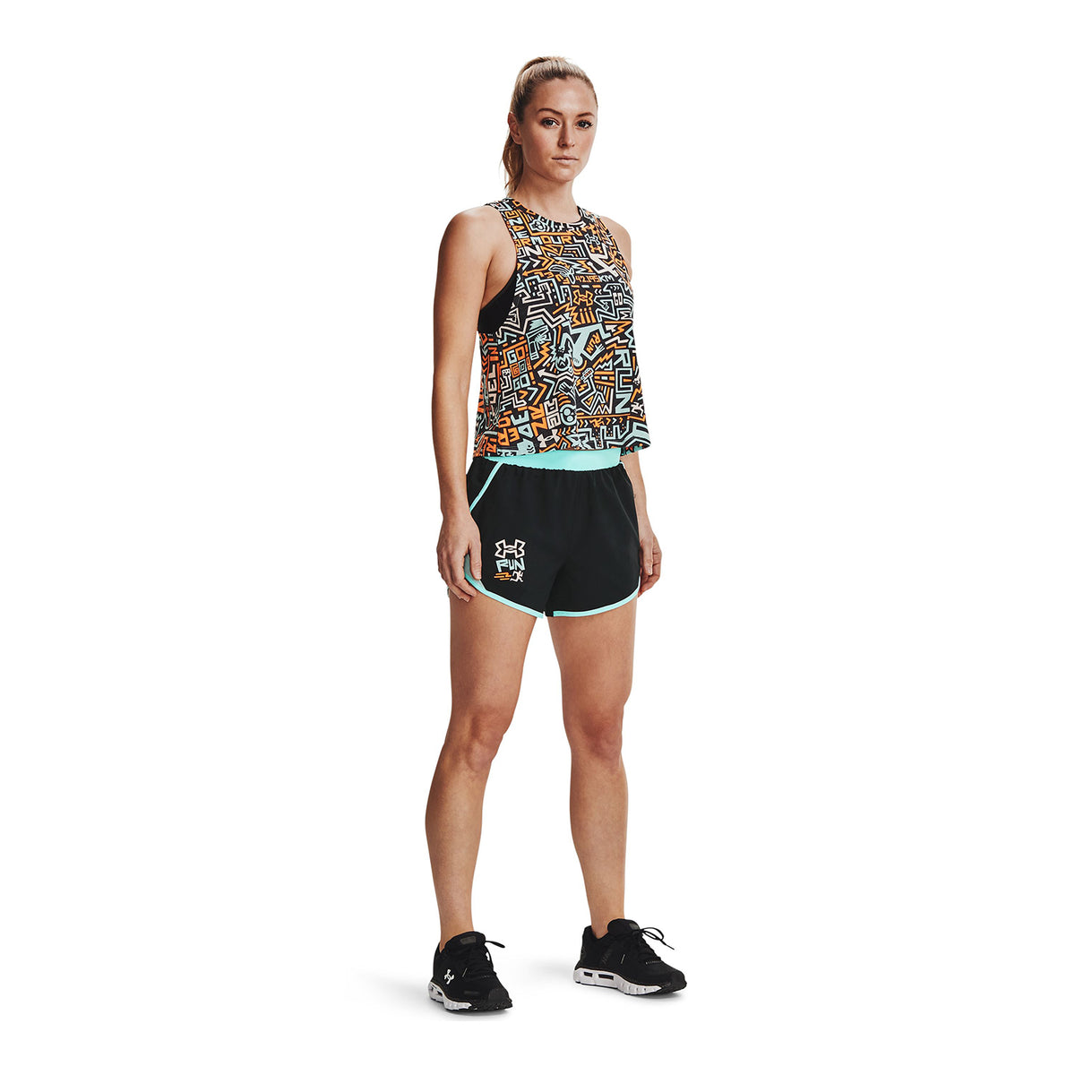 Shorts UA Fly-By 2.0 GRD para Mujer