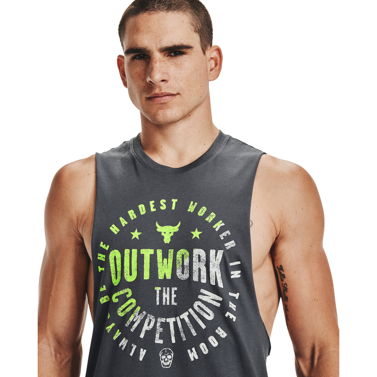Polera Sin Mangas Ua Project Rock Outw para Hombre