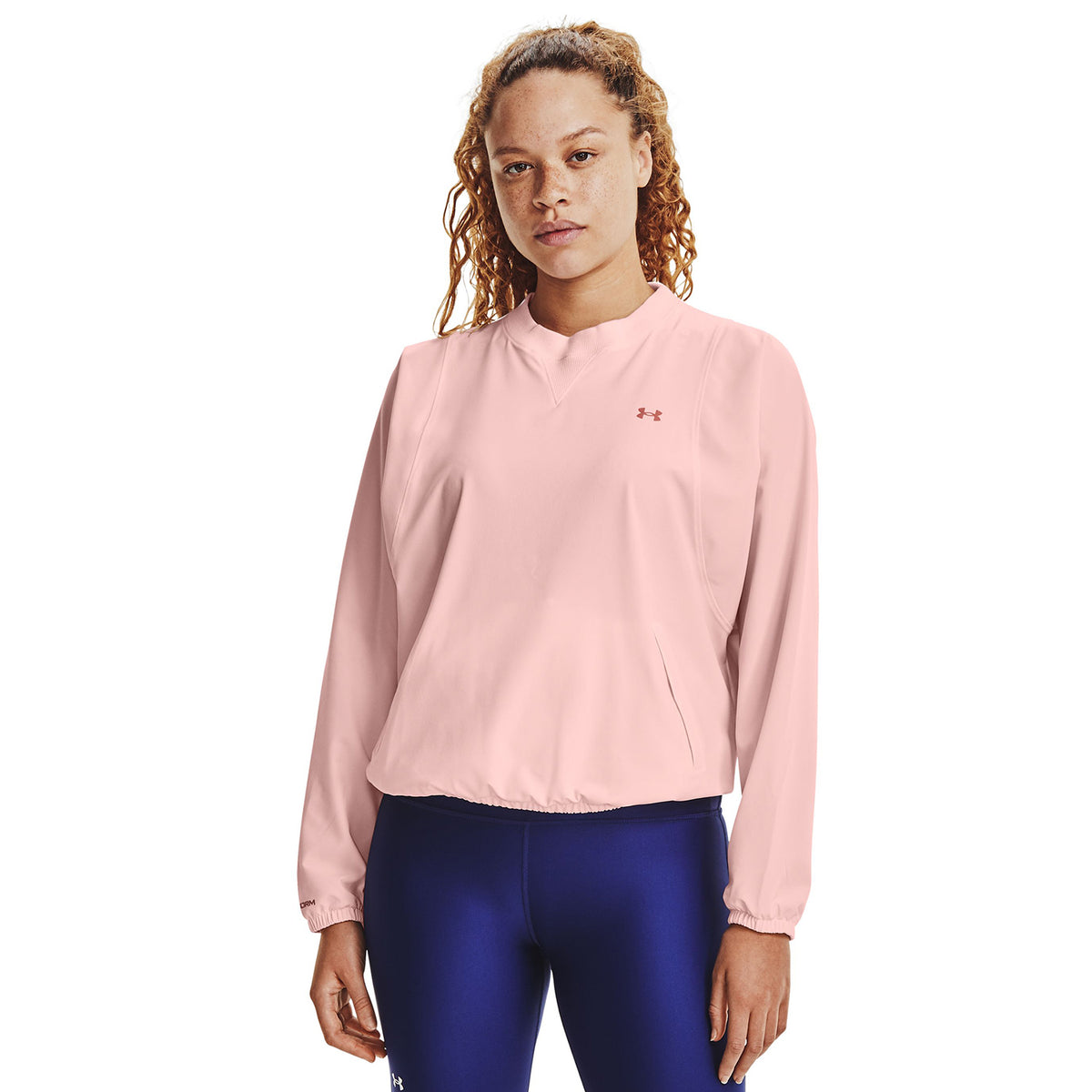 Poleron UA Woven Crew para Mujer