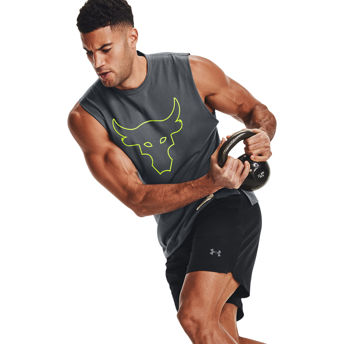 Polera sin mangas UA Project Rock para hombre