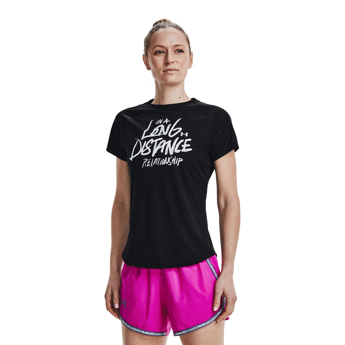 Polera Manga Corta Ua Speed Stride Grap para Mujer