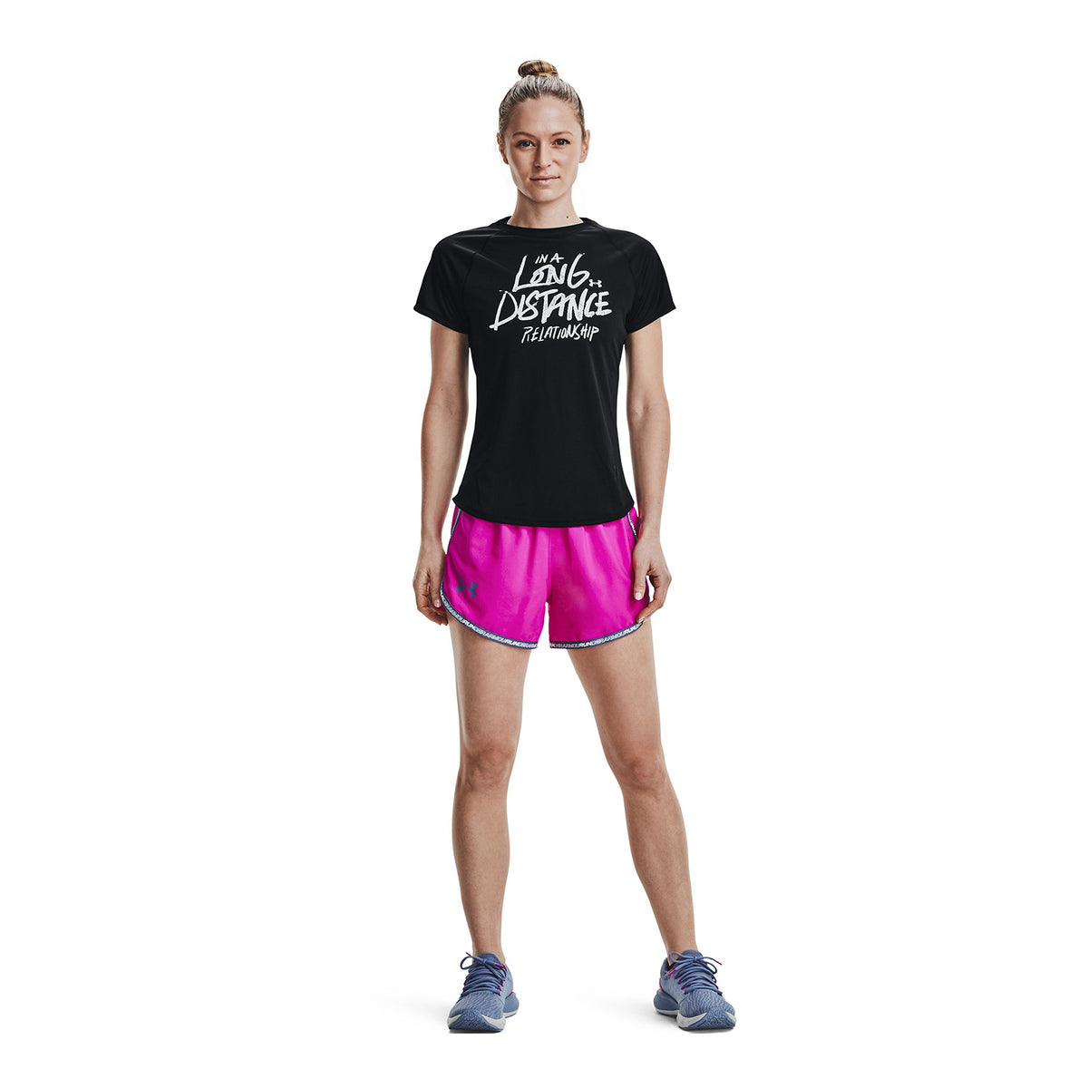 Polera Manga Corta Ua Speed Stride Grap para Mujer