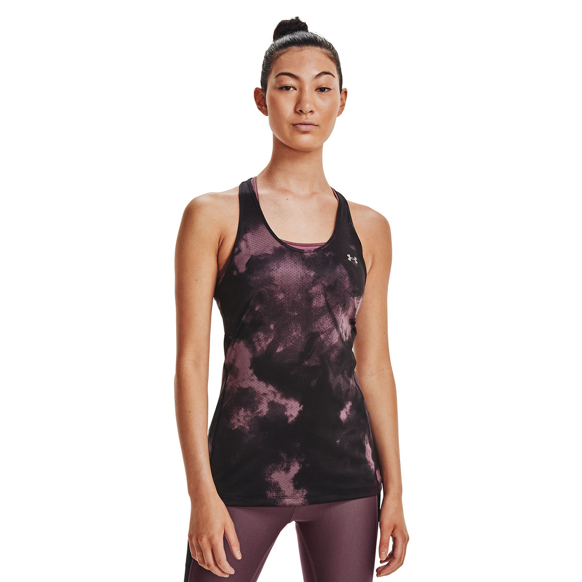 Polera sin mangas HeatGear® Armour Racer Print para mujer