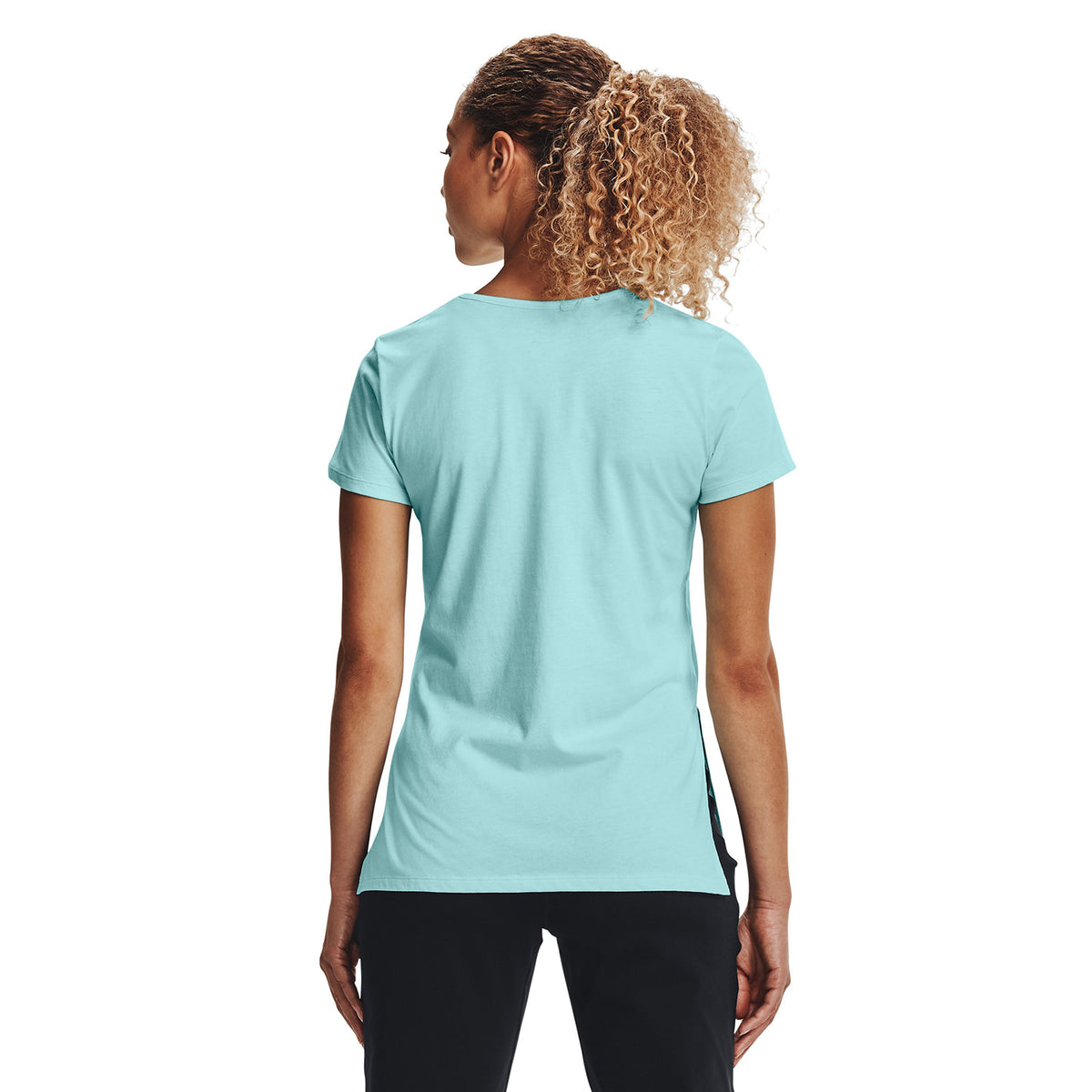 Polera Manga Corta UA Palm Left Chest Graphic para Mujer