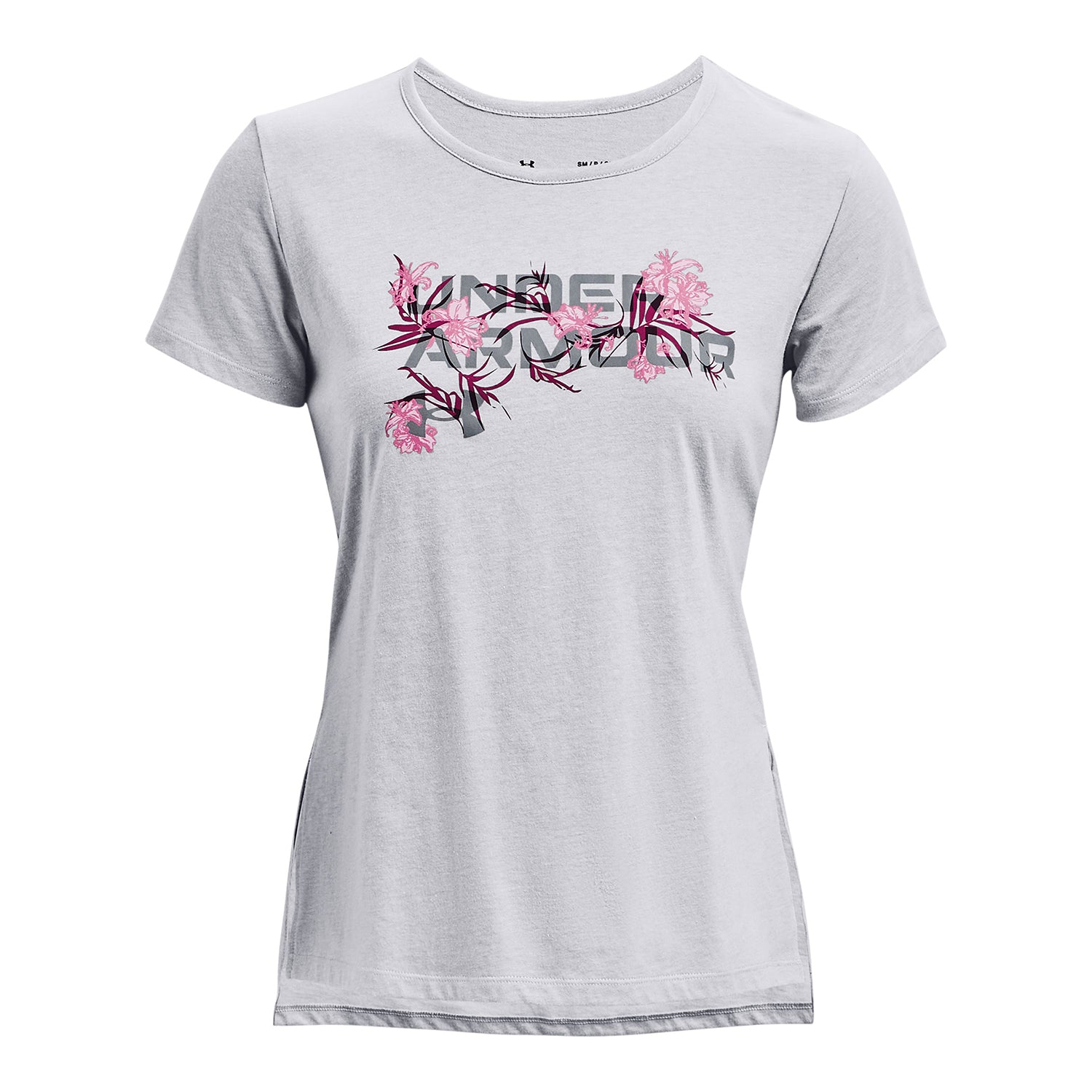Polera Manga Corta UA Floral Wordmark Graphic para Mujer