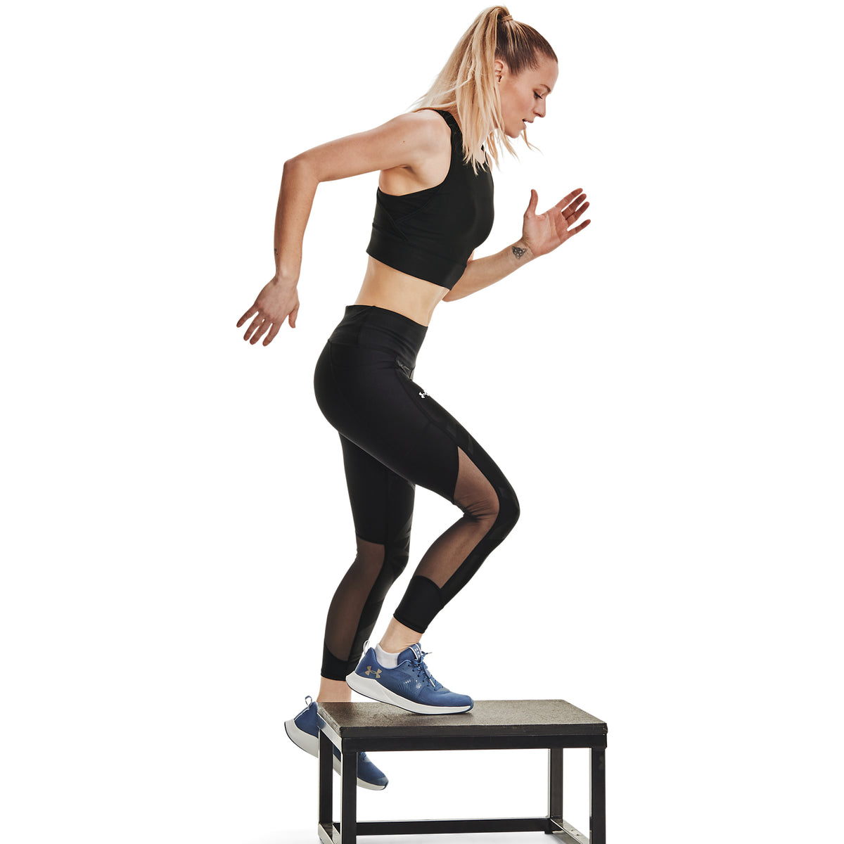 Calzas HeatGear® Armour Emboss Panel Ankle para Mujer