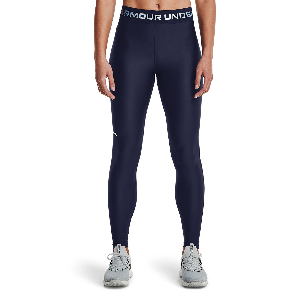 Calzas HeatGear® Armour Wordmark Waistband Full-Length para Mujer