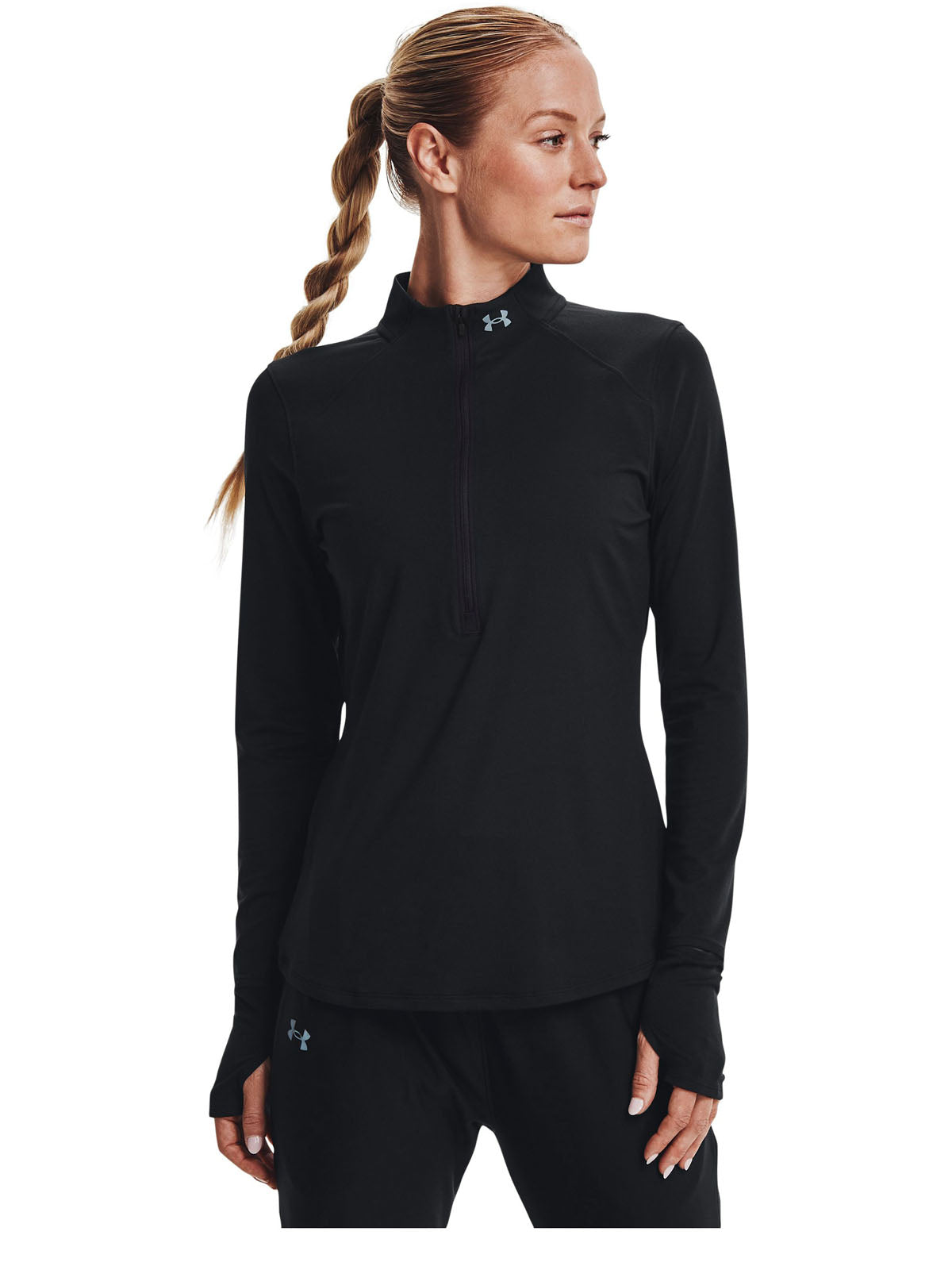 Polerón UA Qualifier Run 2.0 ½ Zip para mujer