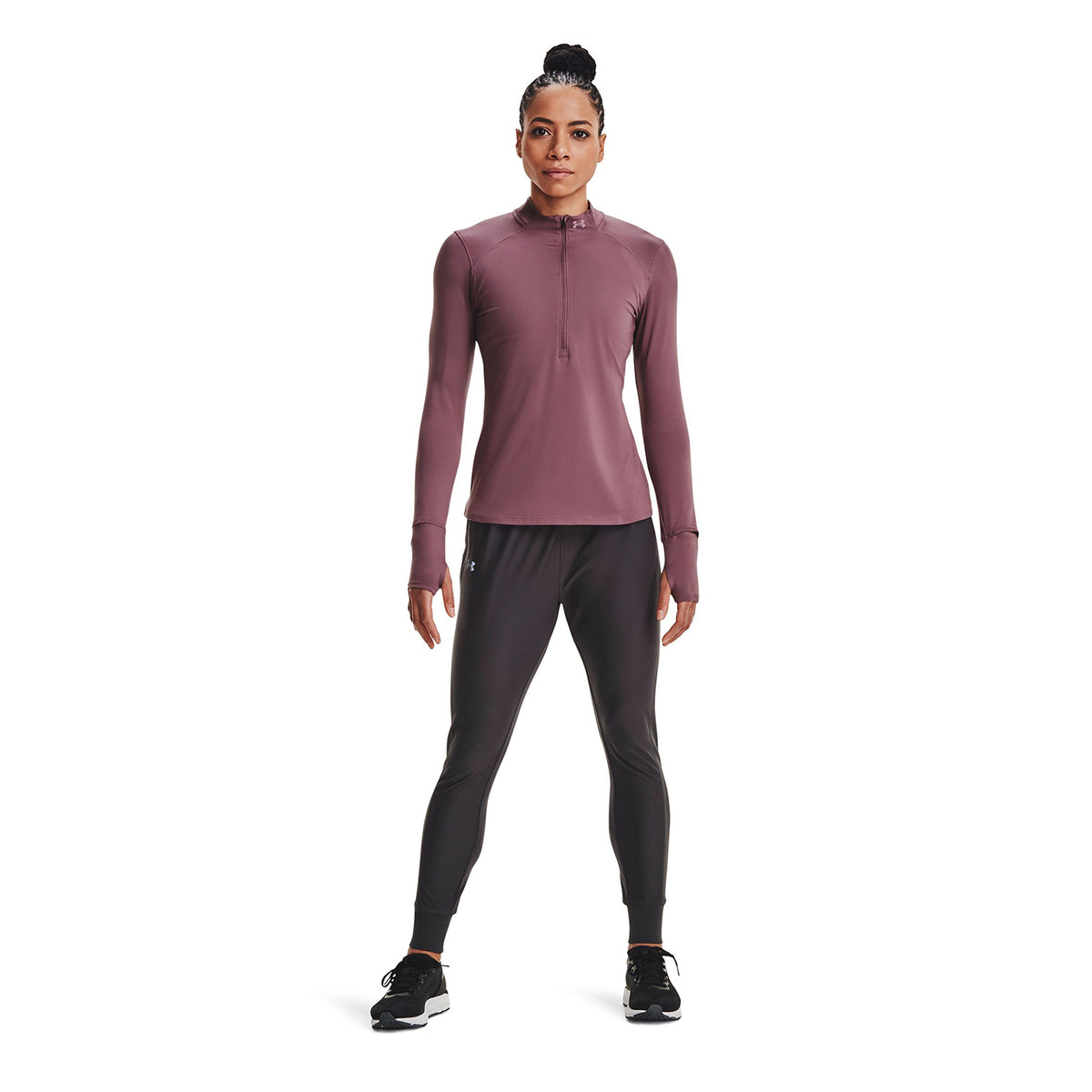 Polerón UA Qualifier Run 2.0 ½ Zip para mujer