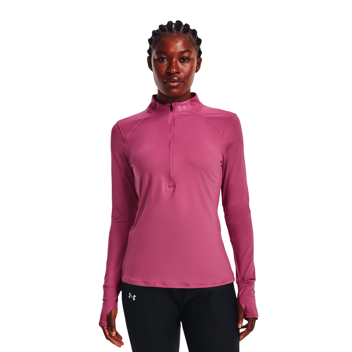 Polerón UA Qualifier Run 2.0 ½ Zip para mujer