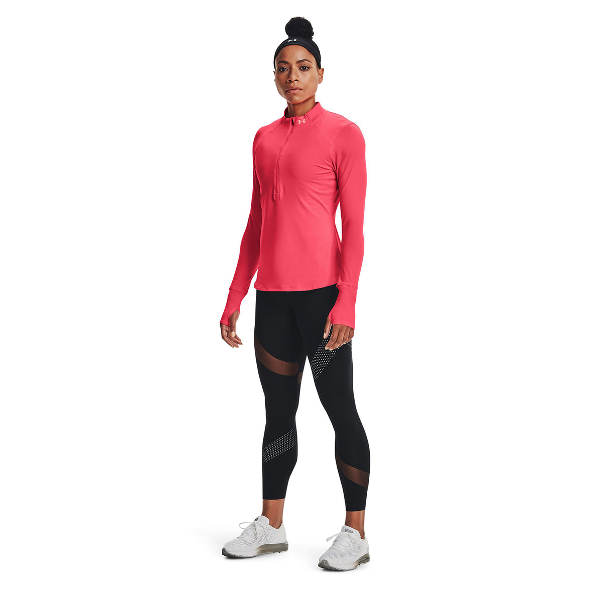 Polerón UA Qualifier Run 2.0 ½ Zip para mujer