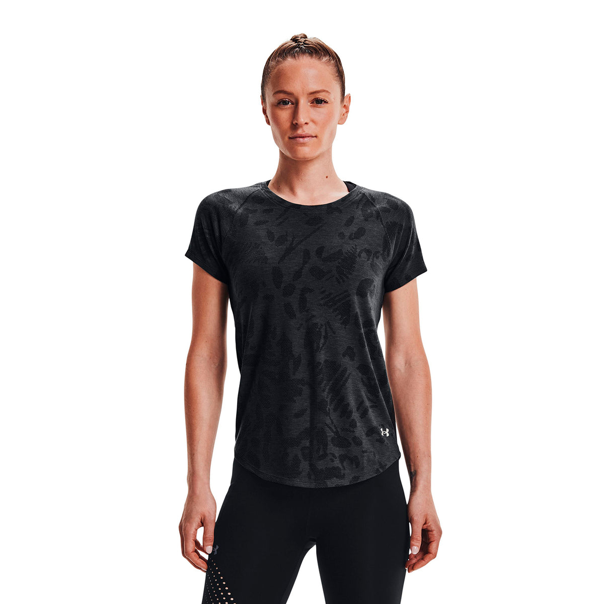 Polera UA Streaker Forest para mujer