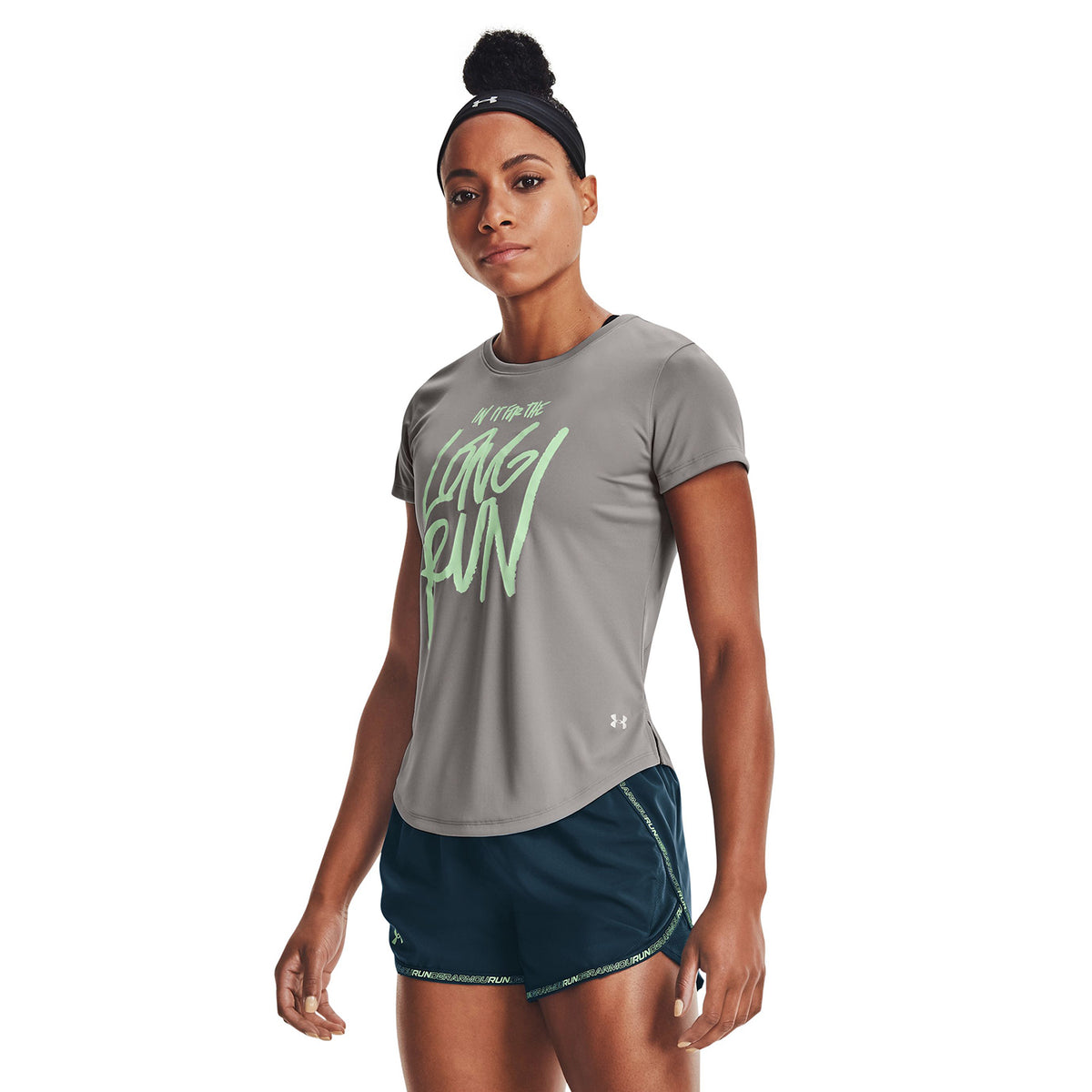 Polera  UA Long Run Graphic  para mujer