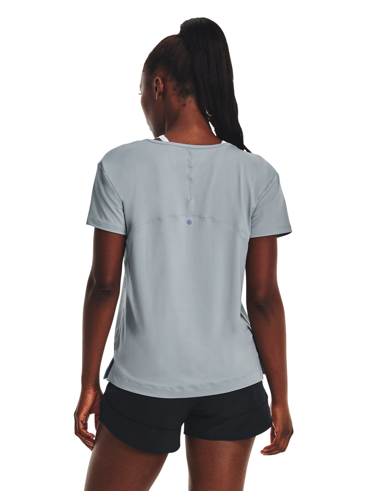 Polera manga corta UA RUSH Energy Core para mujer