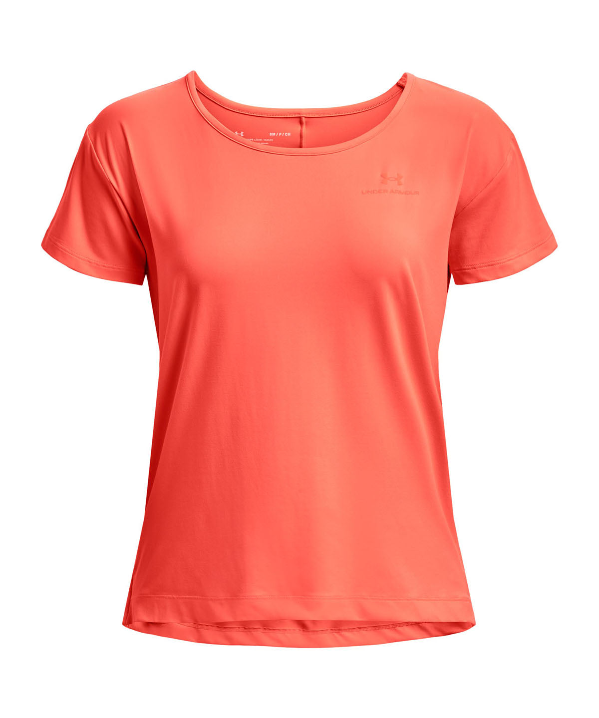 Polera manga corta UA RUSH Energy Core para mujer