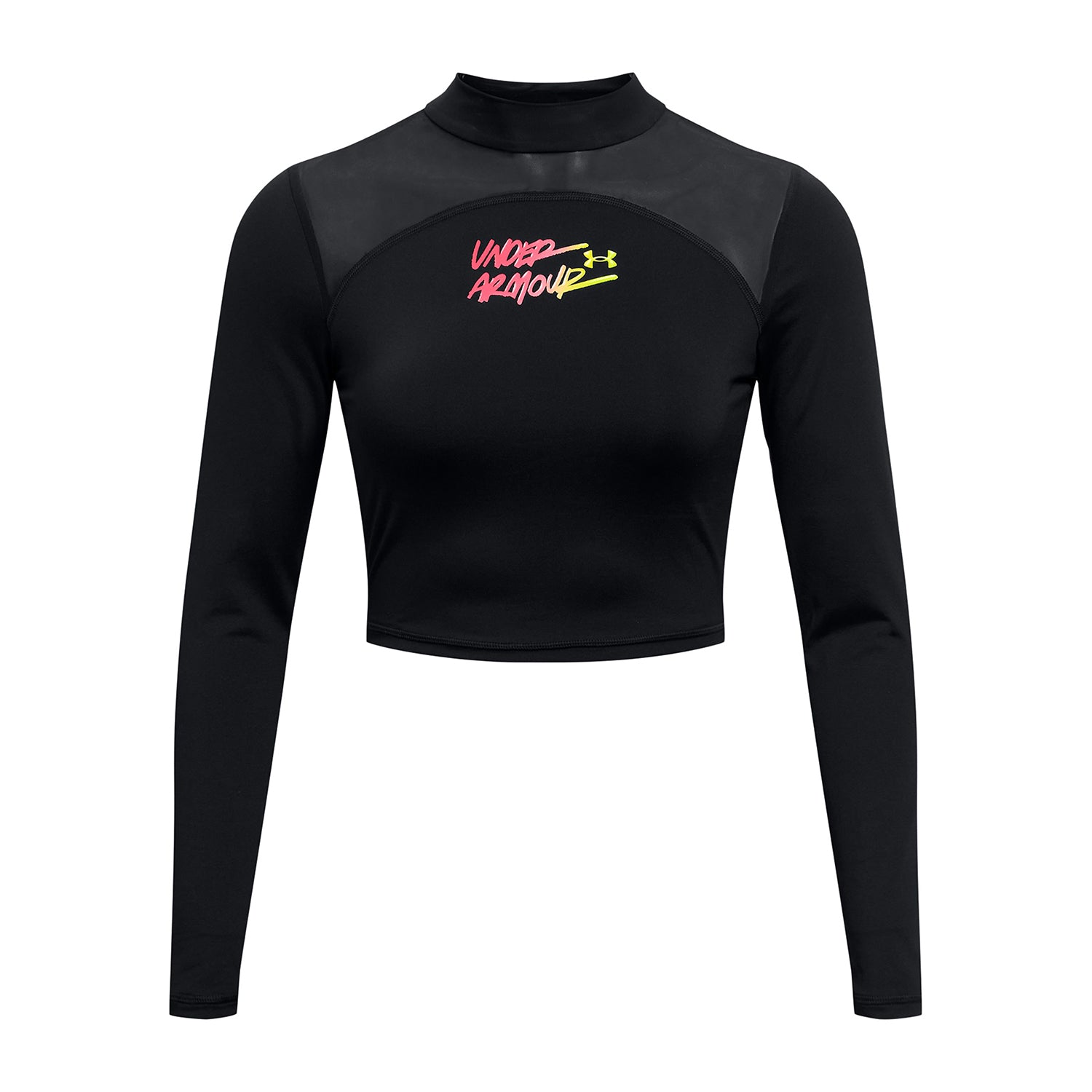 Crop HeatGear®  Mock Neck para mujer