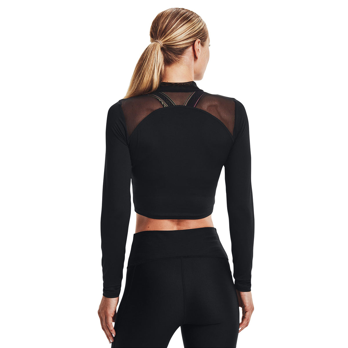 Crop HeatGear®  Mock Neck para mujer