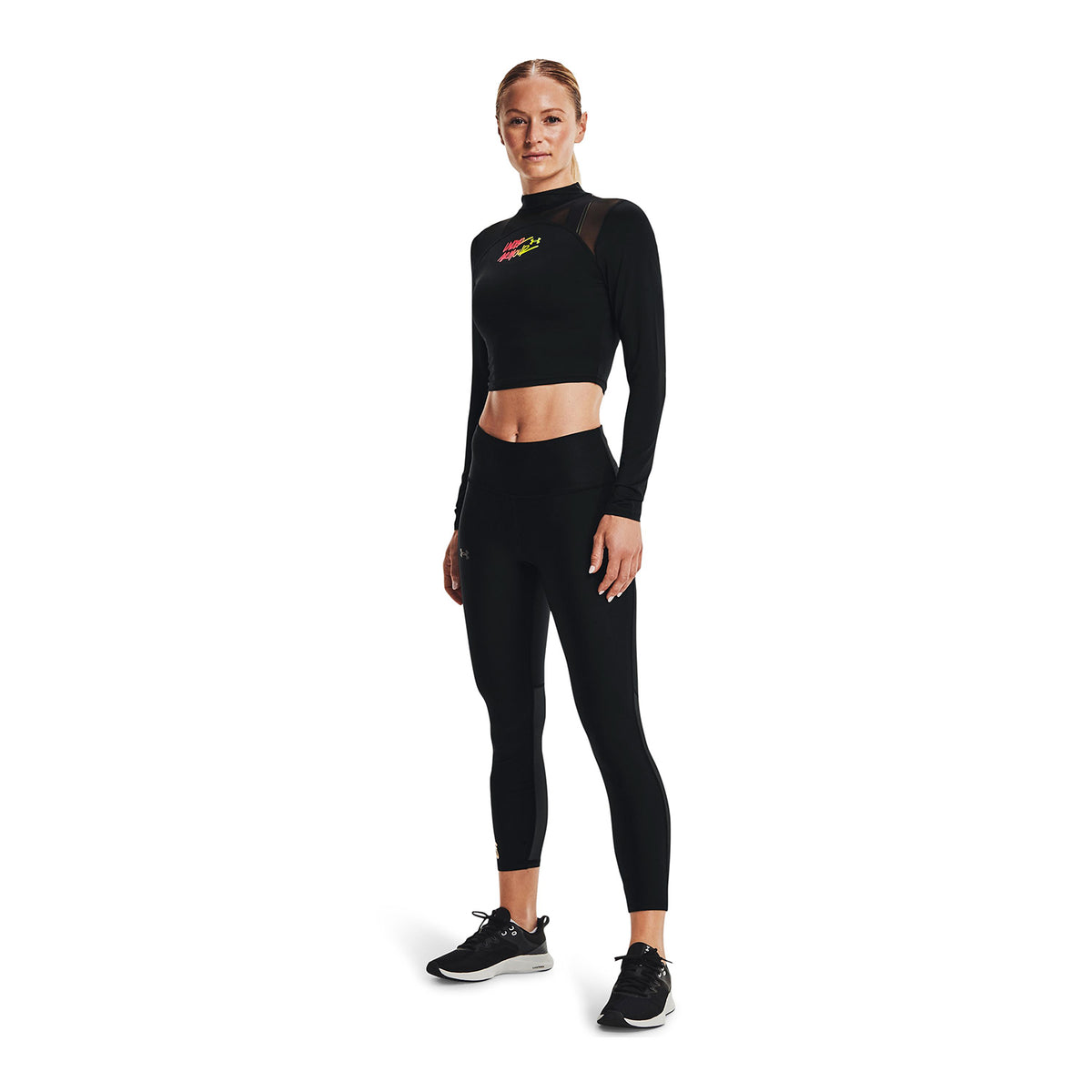 Crop HeatGear®  Mock Neck para mujer