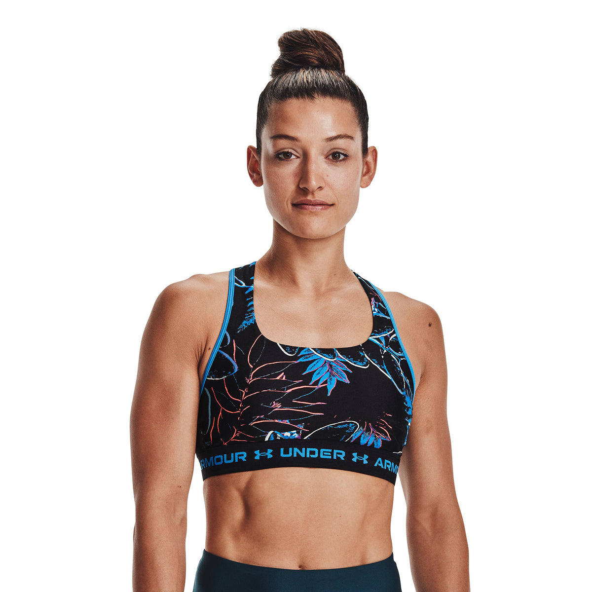 Sostén deportivo de impacto medio Armour® Crossback para mujer