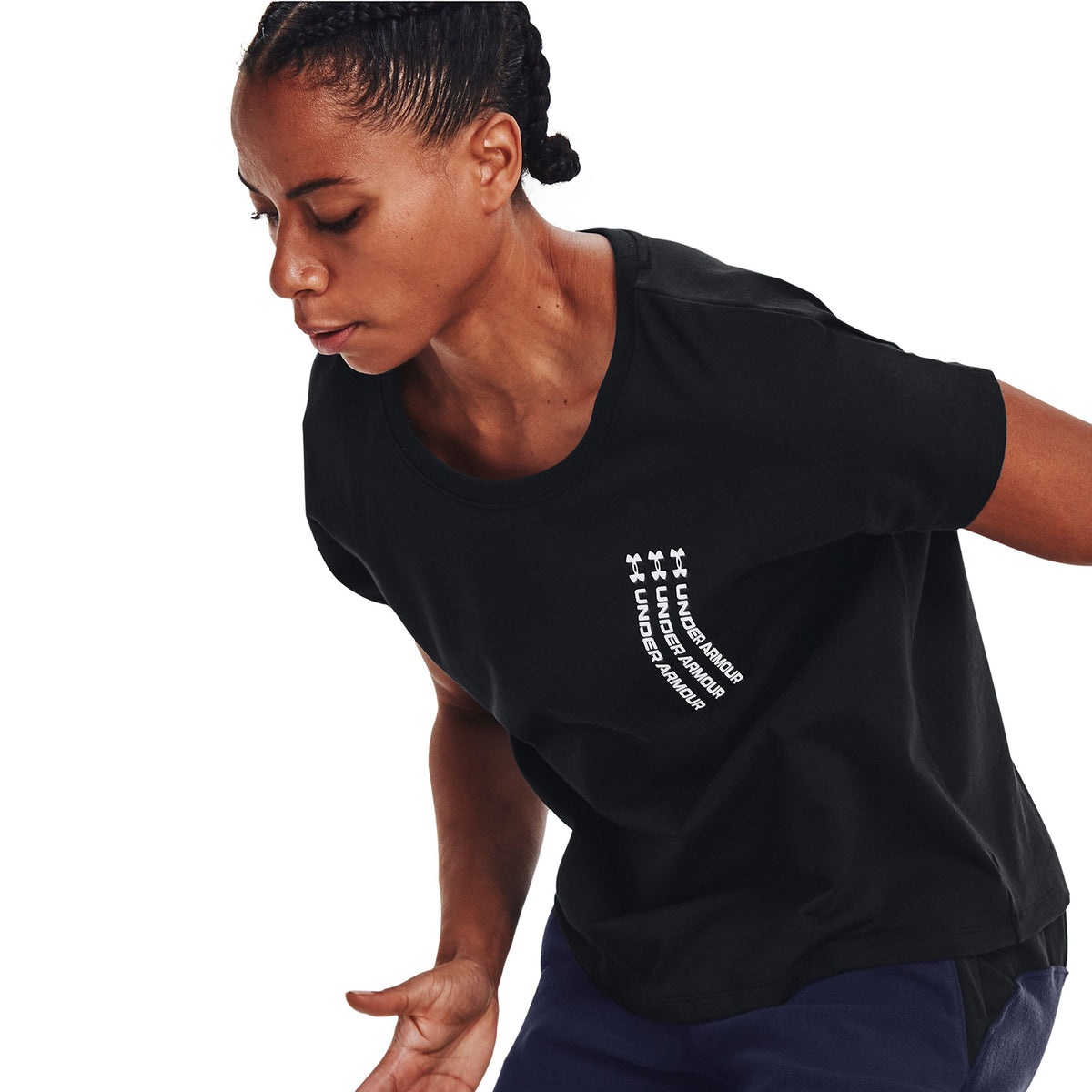 Polera UA Oversized Wordmark Graphic para mujer