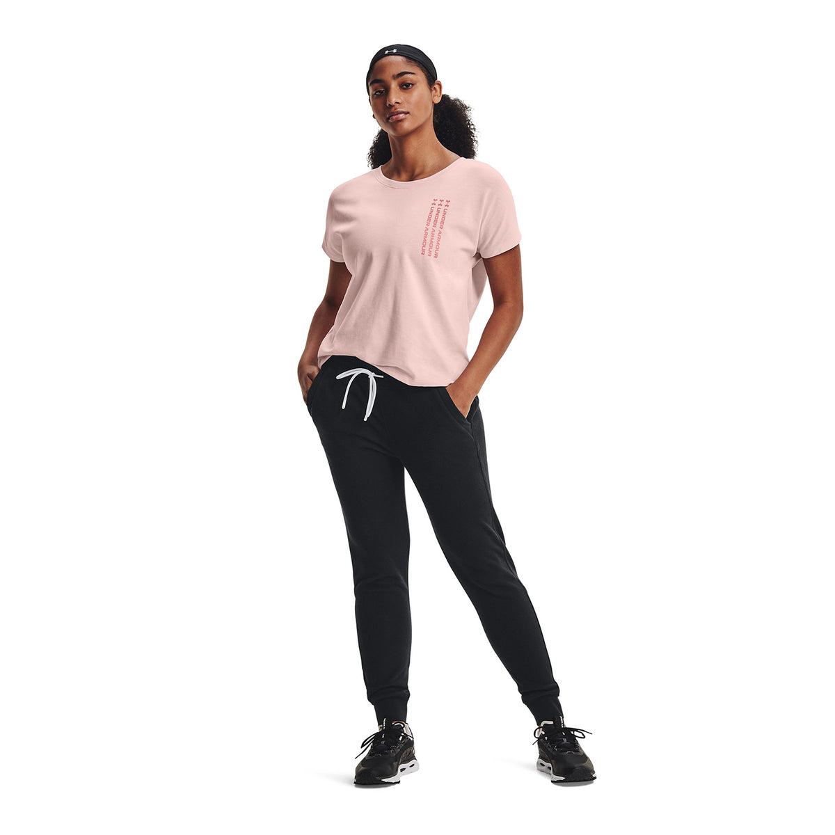 Polera UA Oversized Wordmark Graphic para mujer