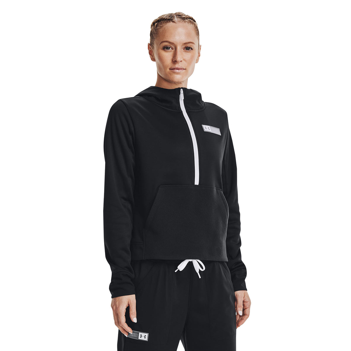 Polerón de medio cierre Fleece® Mixed Media para mujer