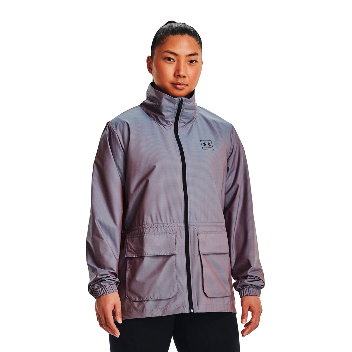 Chaqueta UA RUSH™ Woven Iridescent para mujer