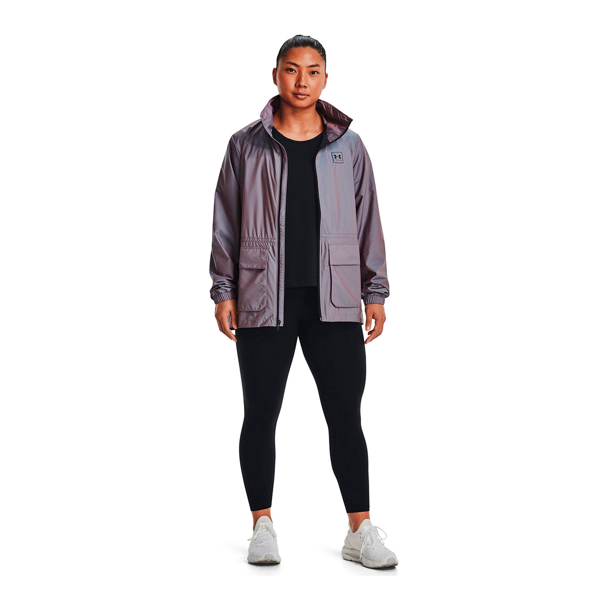Chaqueta UA RUSH™ Woven Iridescent para mujer
