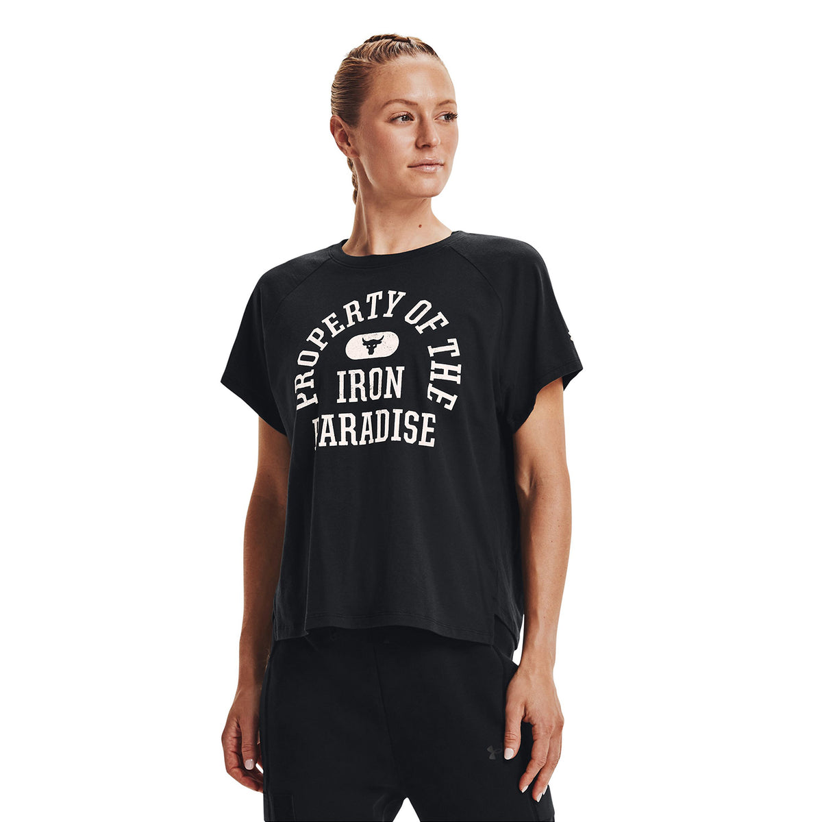 Polera manga corta Project Rock Property Of para mujer