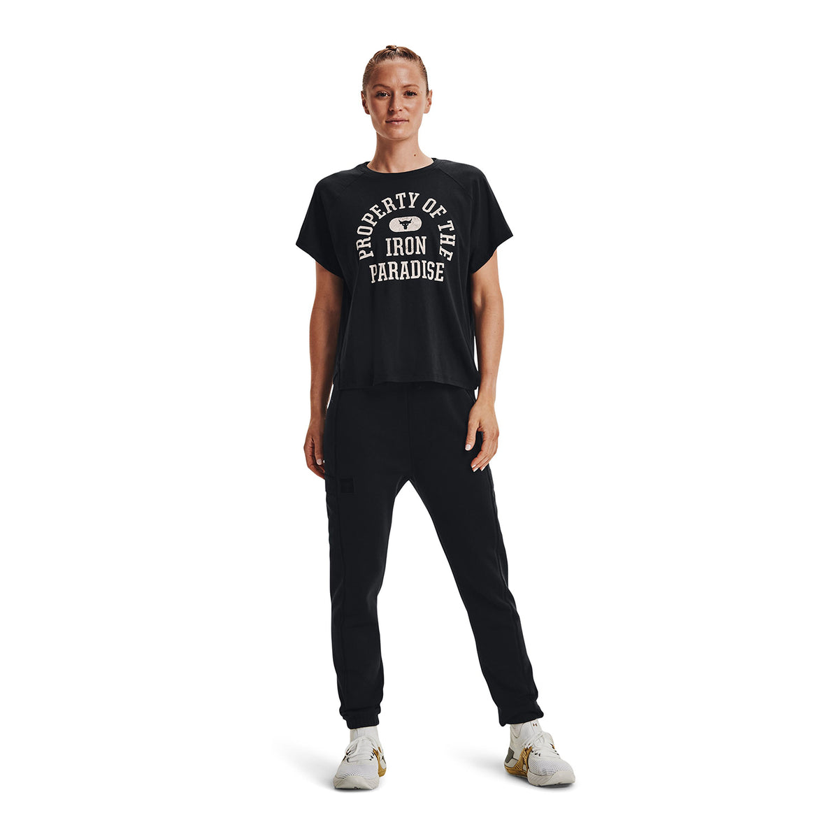 Polera manga corta Project Rock Property Of para mujer