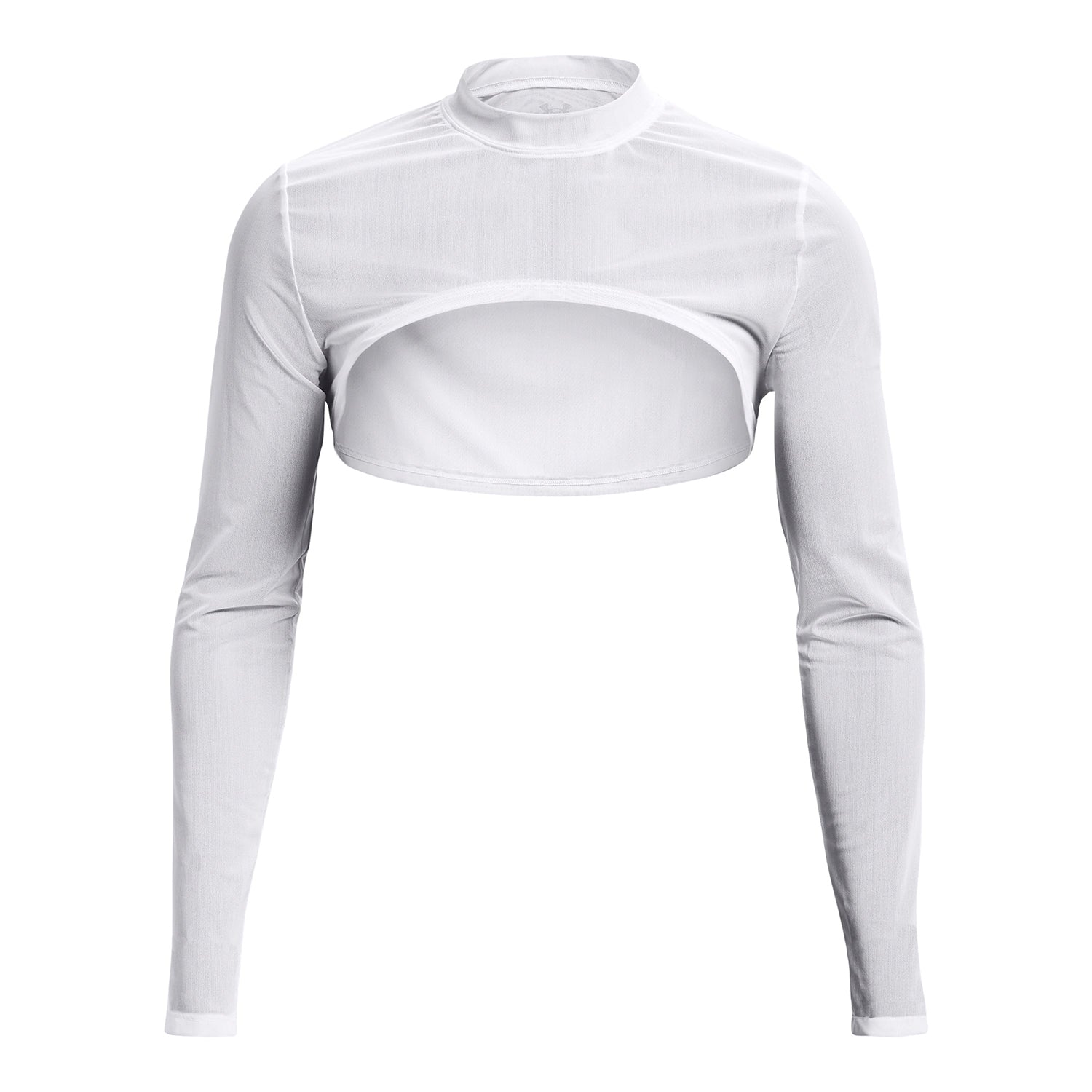 Polera manga larga UA Mesh Crop Mock para mujer