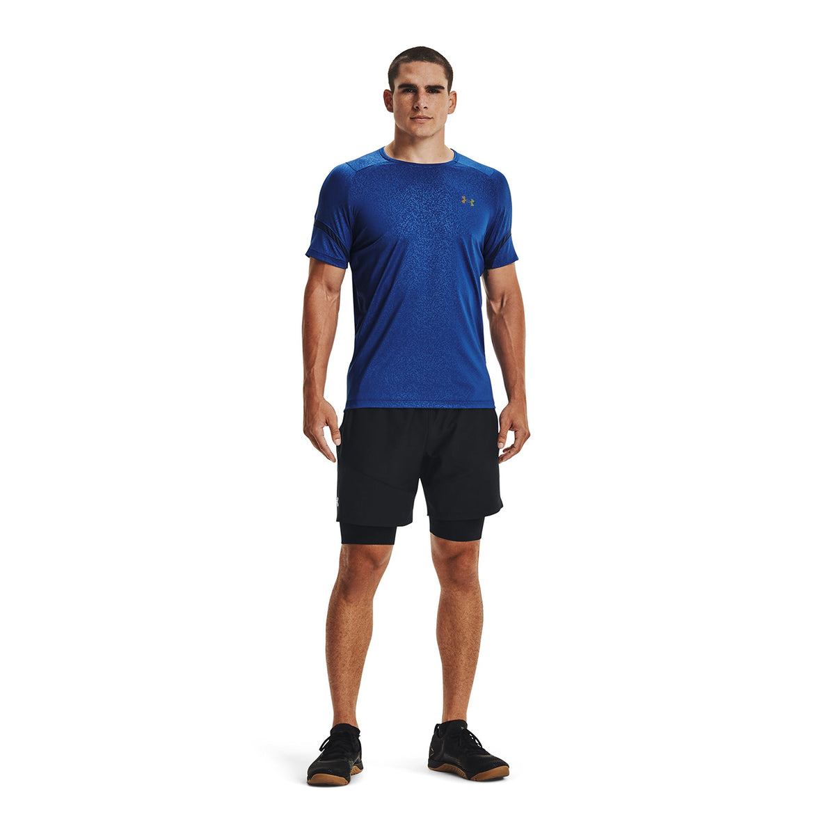 Polera manga corta UA RUSH™ HeatGear® 2.0 Print para hombre