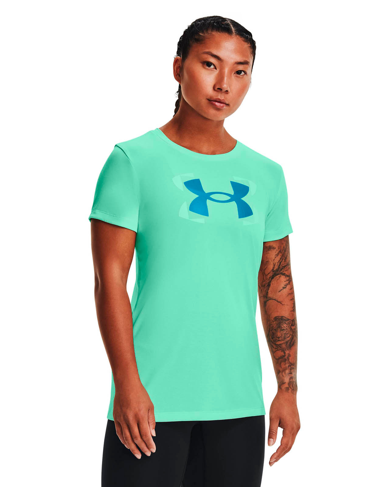 Polera manga corta con logo UA Tech™ Twist para mujer