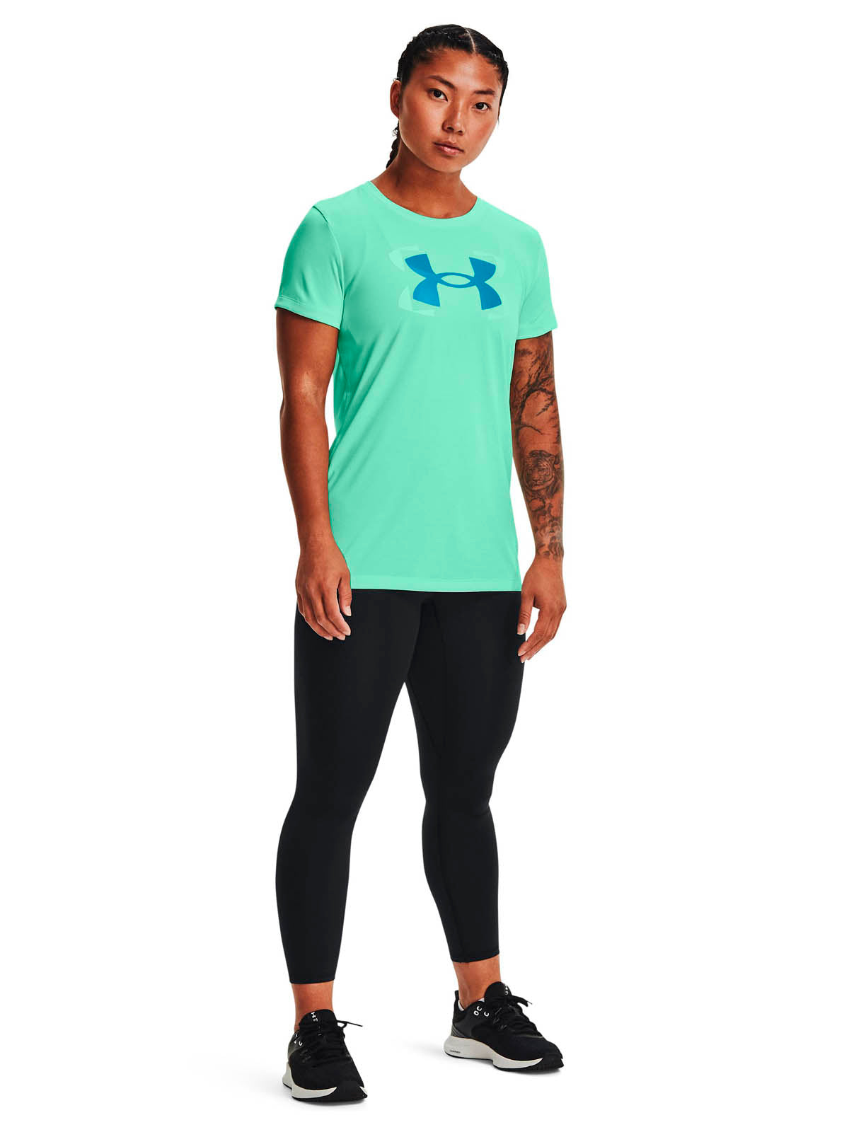 Polera manga corta con logo UA Tech™ Twist para mujer