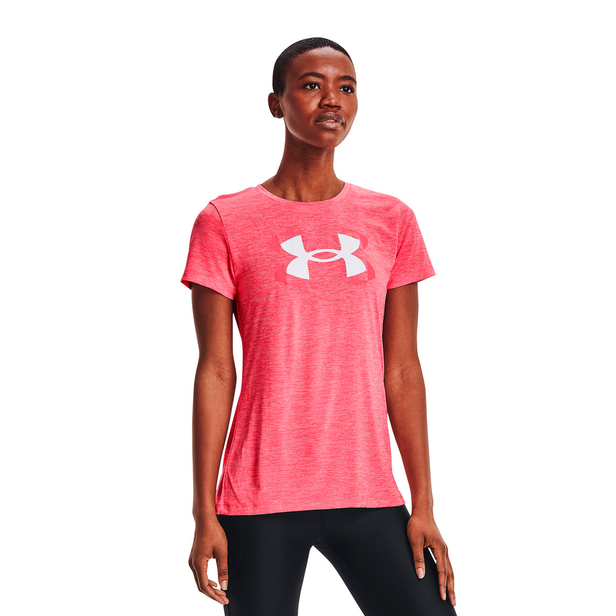 Polera manga corta con logo UA Tech™ Twist para mujer