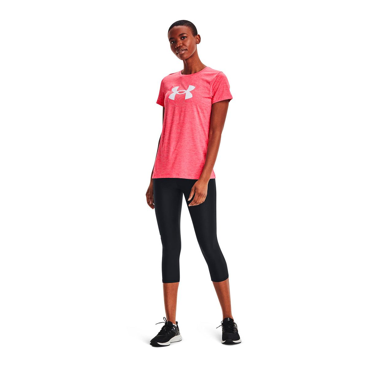 Polera manga corta con logo UA Tech™ Twist para mujer
