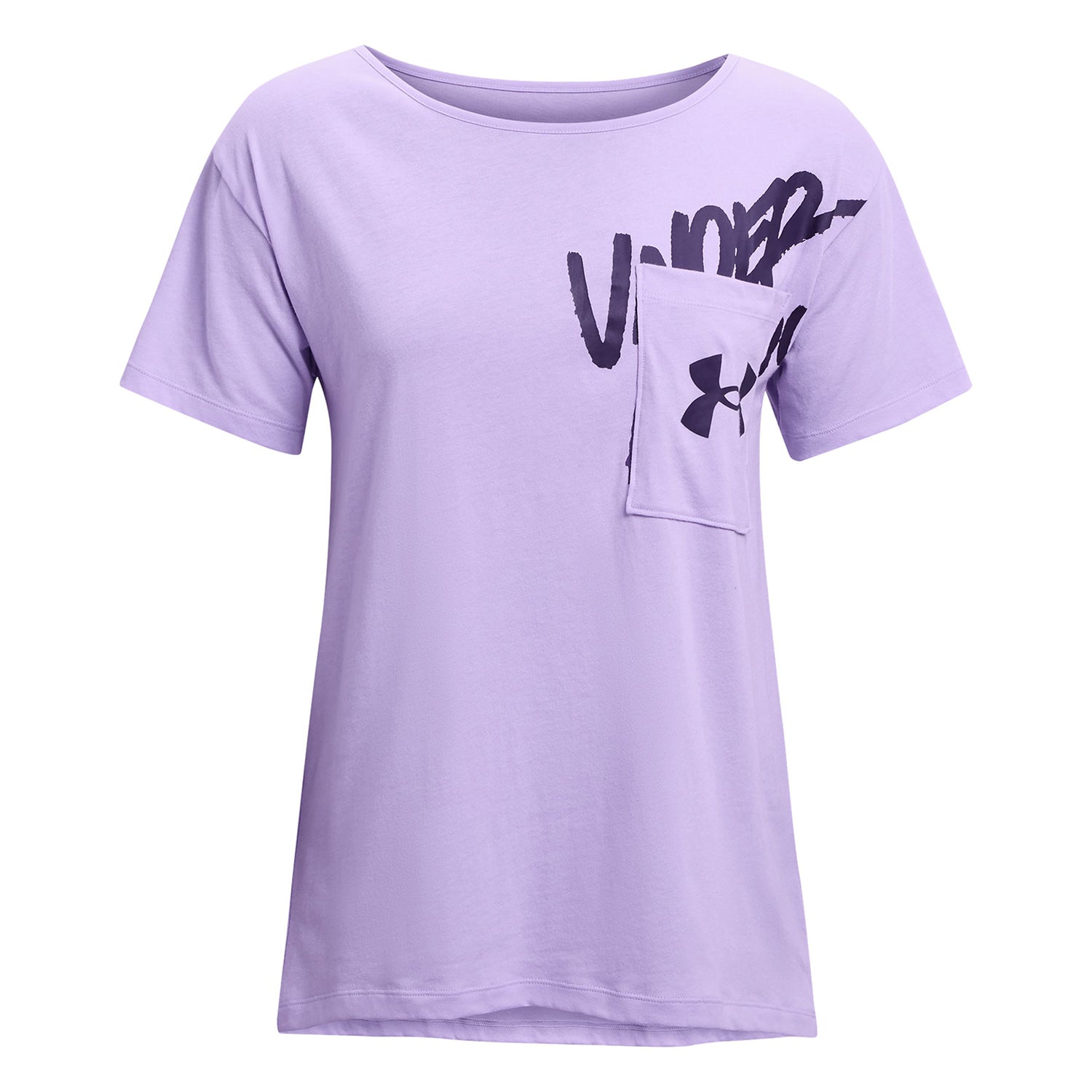 Polera UA Oversized Wordmark Graphic para mujer