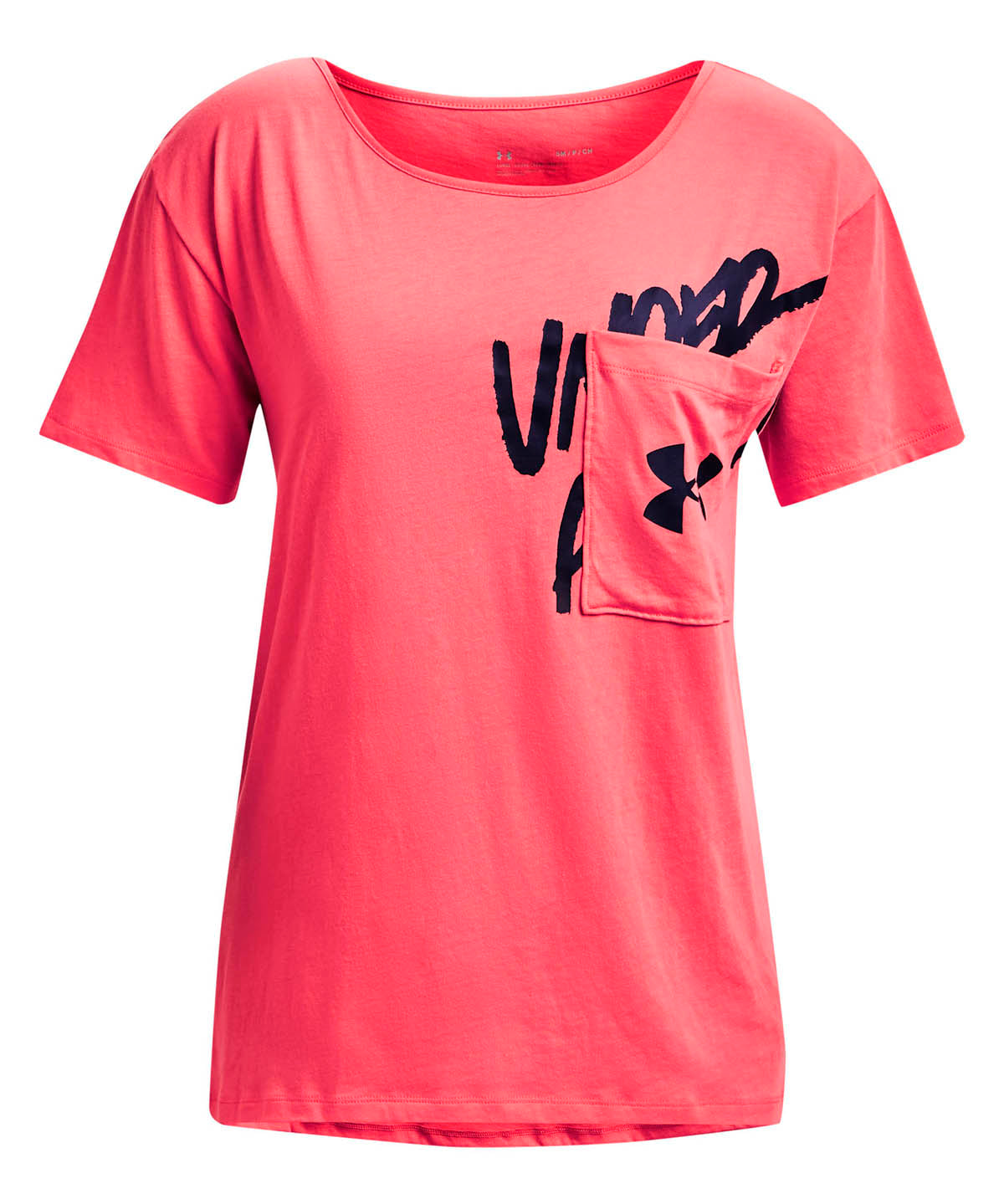 Polera UA Oversized Wordmark Graphic para mujer