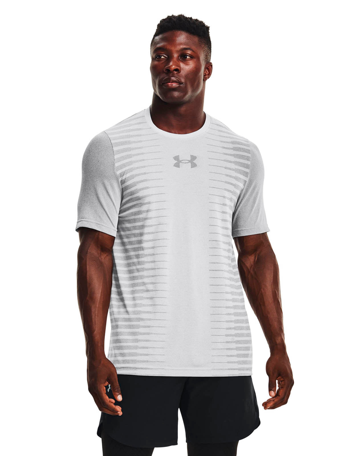 Polera manga corta UA Seamless Wordmark para hombre