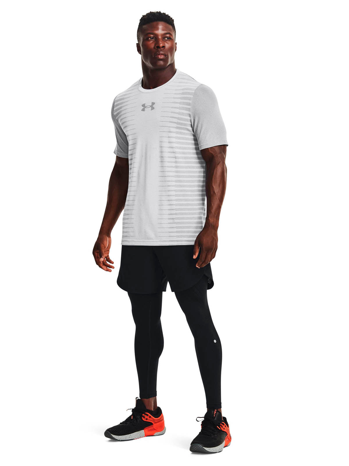 Polera manga corta UA Seamless Wordmark para hombre