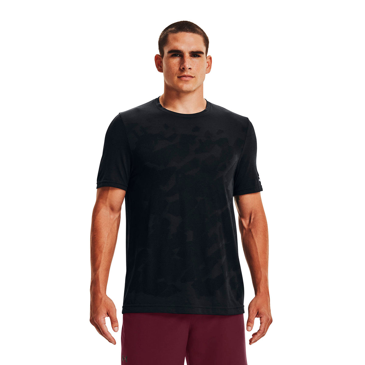 Polera manga corta UA Seamless Camouflage para hombre